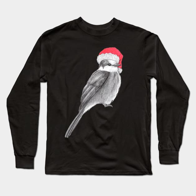 Xmas bird Long Sleeve T-Shirt by FairytalesInBlk